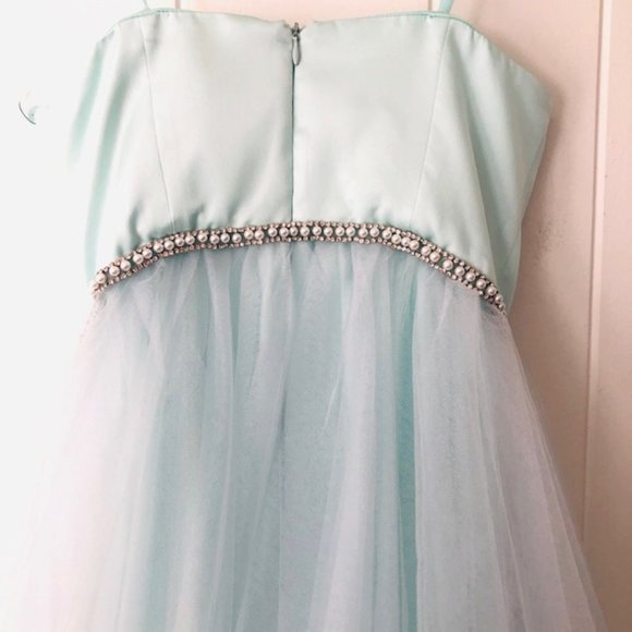 Betsey Johnson Strapless Glitter Tulle Gown - Picture 11 of 13